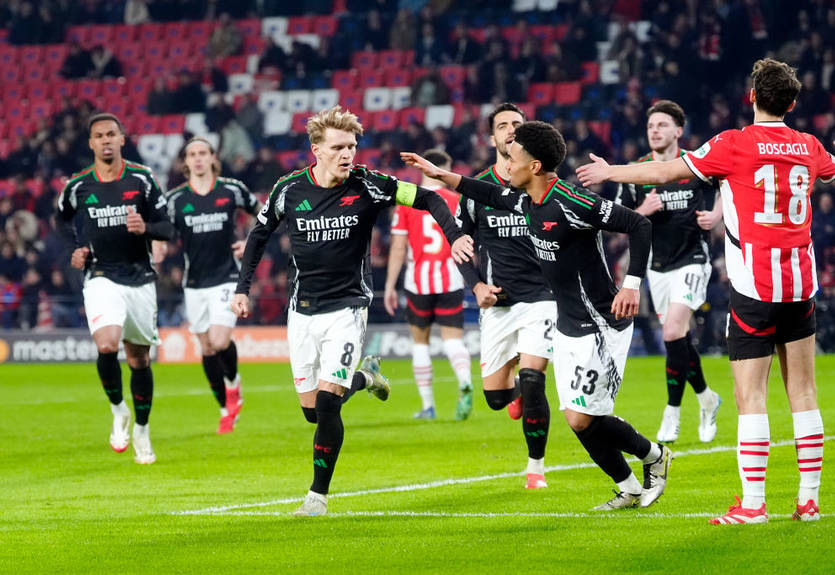 Деклассация от "канониров": Арсенал уничтожил ПСВ в Лиге чемпионов - видео голов и обзор матча Деклассация от "канониров": Арсенал уничтожил ПСВ в Лиге чемпионов - видео голов и обзор матча