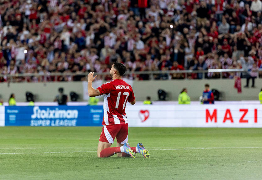 Яремчук голом помог Олимпиакосу завоевать Кубок Греции Яремчук голом помог Олимпиакосу завоевать Кубок Греции