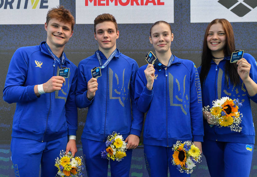 Україна вдруге поспіль виграла медальний залік чемпіонату Європи зі стрибків у воду