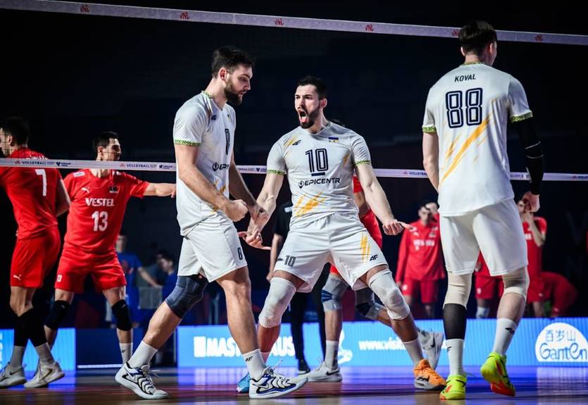 Волейбольная сборная Украины разгромила Турцию в Лиге наций
