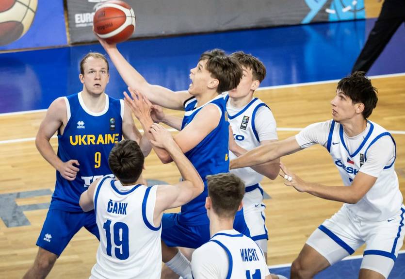 Україна U-20 поступилася збірній Чехії на молодіжному Євробаскеті