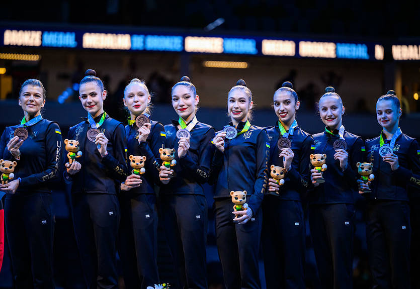 Українки вперше за десять років стали призерками ЧС з художньої гімнастики Українки вперше за десять років стали призерками ЧС з художньої гімнастики