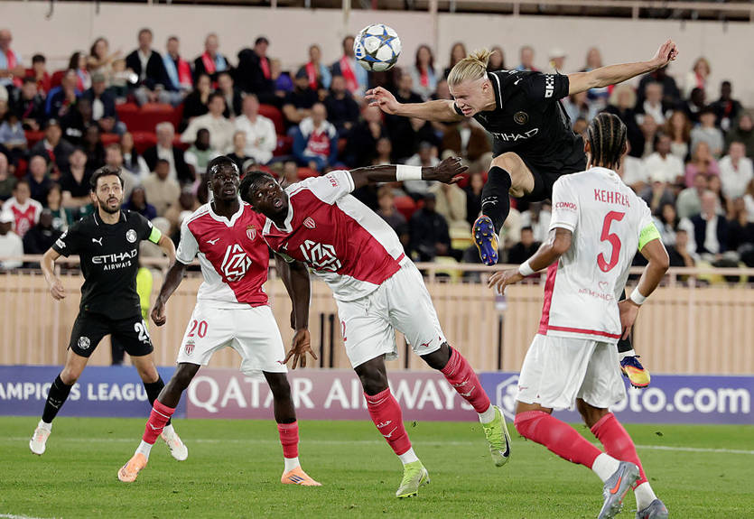 Дубль Холанда не помог Манчестер Сити в матче с Монако, Арсенал обыграл Олимпиакос