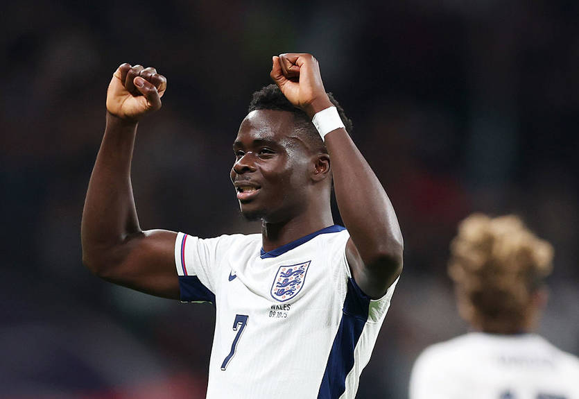 Сака побив 86-річний рекорд легенди Арсеналу в збірній Англії