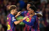 Барселона в большинстве устроила избиение Олимпиакосу