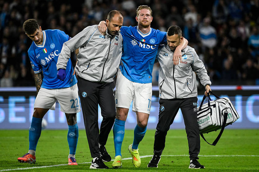 Кевин Де Брюйне угодил в лазарет / Getty Images