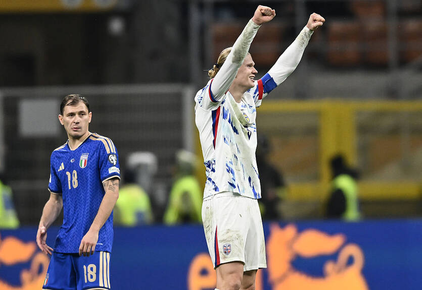 Дубль Холанда помог Норвегии разгромить Италию