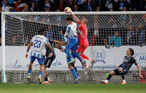 Оценка Лунина за кубковый матч с Талаверой