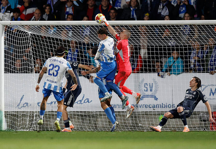 Оценка Лунина за кубковый матч с Талаверой