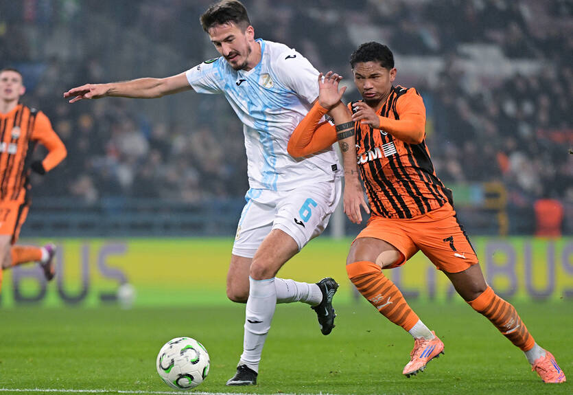 Названы игроки с лучшими оценками в составах Динамо и Шахтёра в Лиге конференций