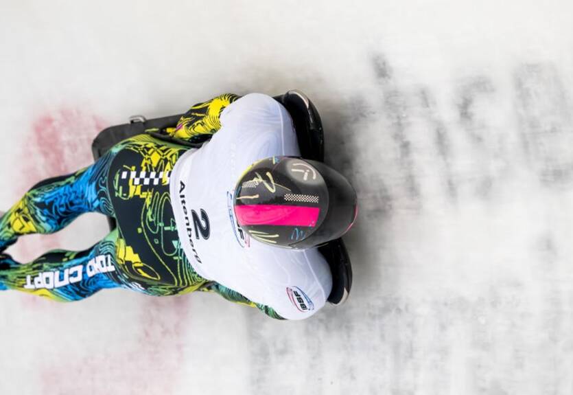 Гераскевич совершил прорыв на этапе Кубка мира по скелетону