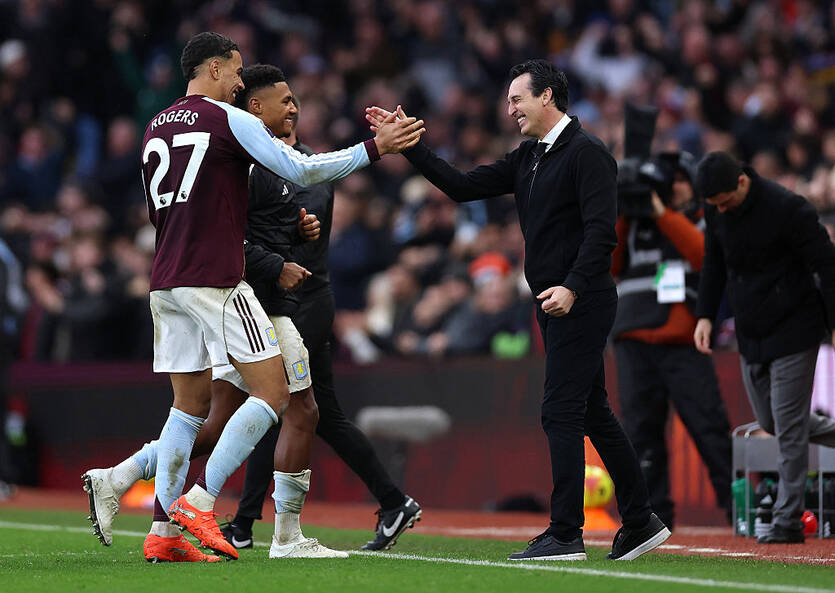 Морган Роджерс і Унаї Емері / Getty Images