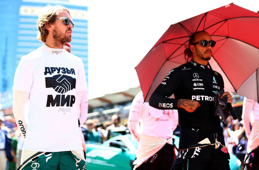 Себастьян Феттель та Льюїс Хемілтон / Getty Images