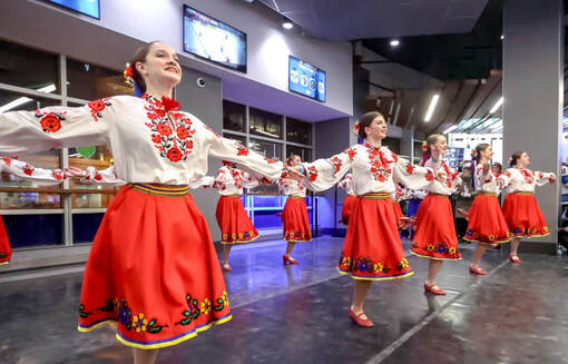 Виннипег Джетс организовал вечер украинского наследия
