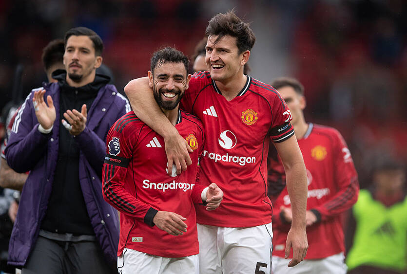 Гарри Магуайр и Бруно Фернандес / Getty Images