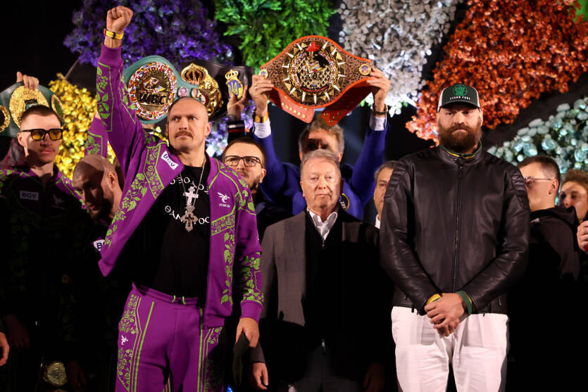 Александр Усик и Тайсон Фьюри / Getty Images