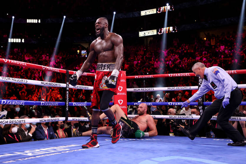 Деонтей Вайлдер та Тайсон Ф'юрі / Getty Images