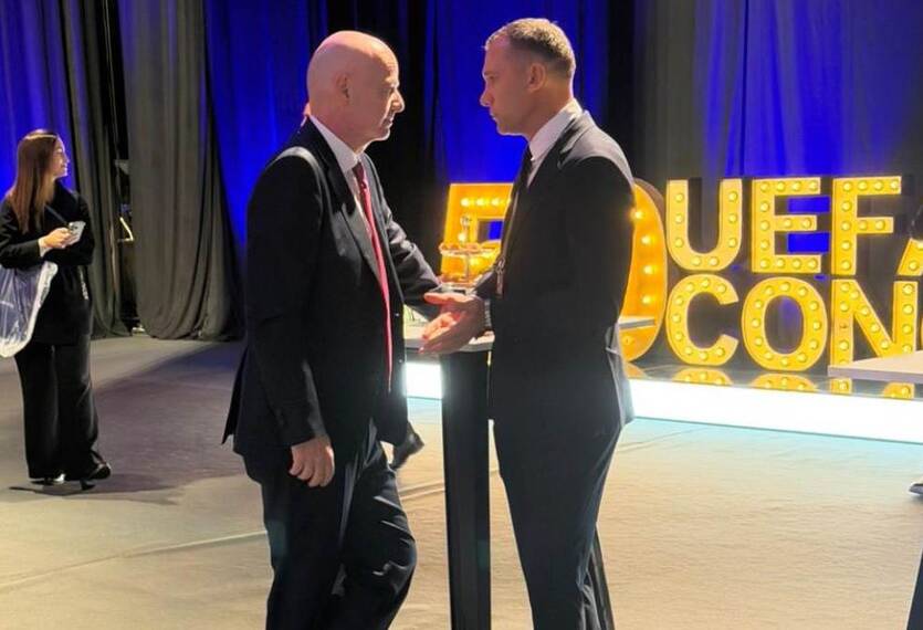 Джанні Інфантіно та Андрій Шевченко / УАФ