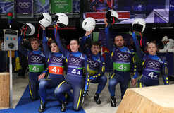 Украина финишировала с лучшим результатом в истории в смешанной санной эстафете