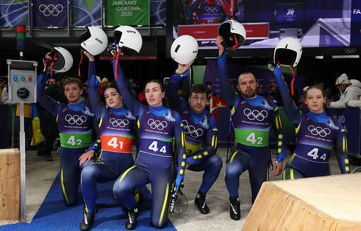 Україна фінішувала з найкращим результатом в історії у змішаній санній естафеті