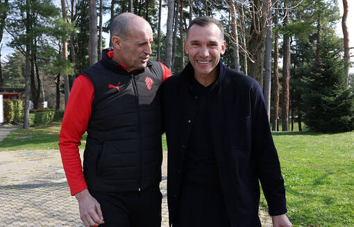 Шевченко посетил тренировочную базу Милана