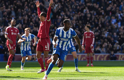 Ливерпуль уступил в гостях Брайтону