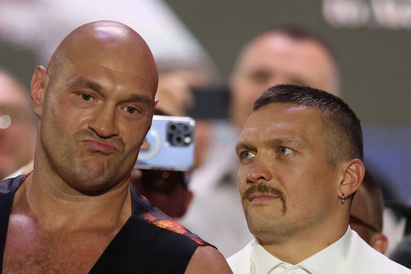Тайсон Фьюри и Александр Усик / Getty Images