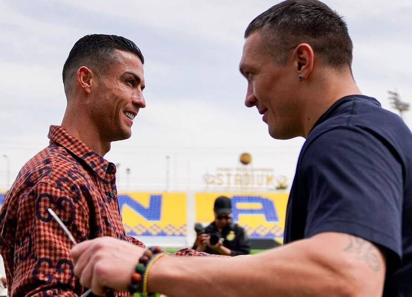 Криштиану Роналду и Александр Усик / instagram.com/usykaa