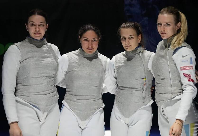Украинские рапиристки завоевали историческую медаль на чемпионате Европы