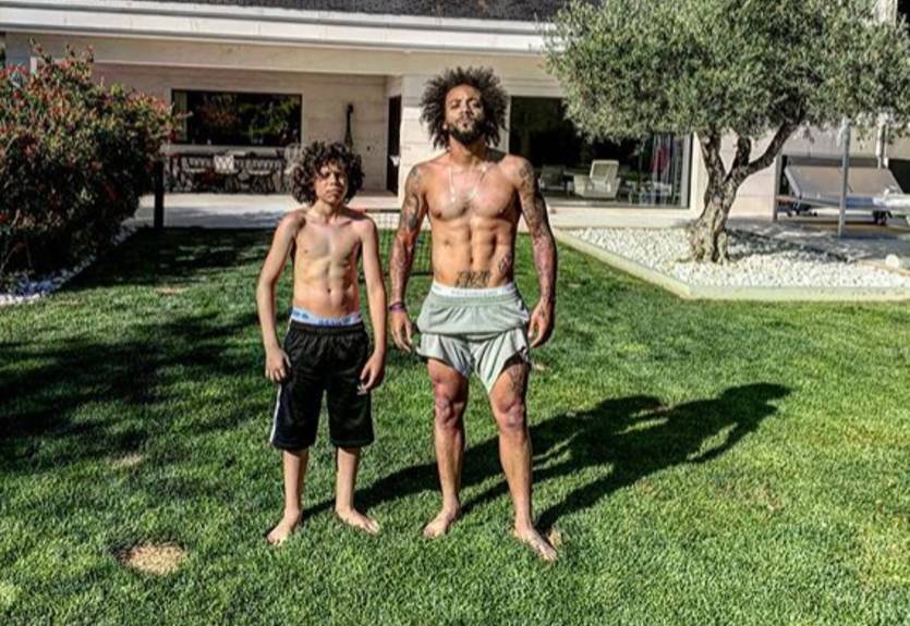 Кто быстрее: Марсело посоревновался с сыном на отдыхе