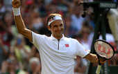 Федерер вышел в полуфинал Уимблдона, одержав 100-ю победу на этом турнире