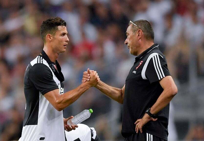 Роналду разозлился на Сарри после своей замены в матче с Тоттенхэмом