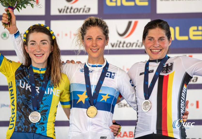 Украинка Беломоина выиграла серебро чемпионата Европы по велоспорту Украинка Беломоина выиграла серебро чемпионата Европы по велоспорту