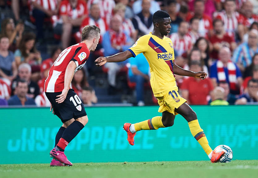 В Сети высмеяли провальную игру Дембеле за Барселону против Атлетика