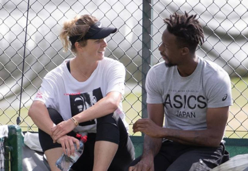 Это любовь: Свитолина и Монфис поцеловались прямо на корте