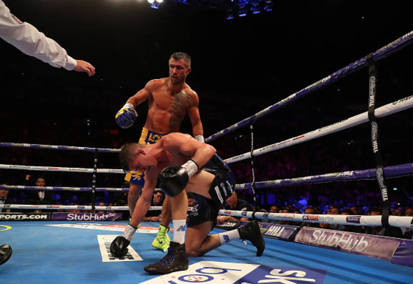 Ломаченко - Кэмпбелл: видео нокдауна в исполнении украинца