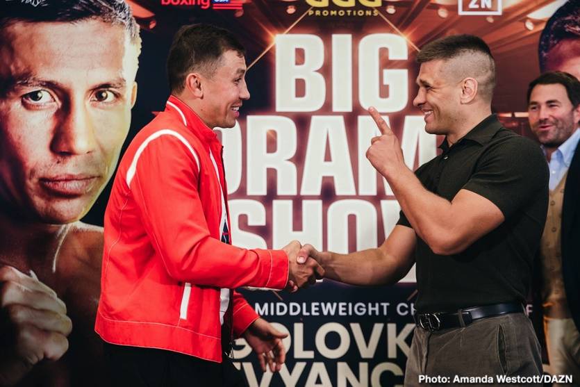 Головкин и Деревянченко / dazn.com