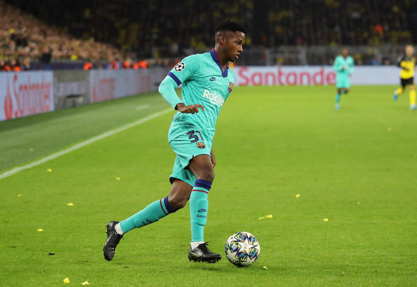 Фати стал самым молодым игроком Барселоны, сыгравшим в Лиге чемпионов