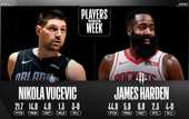 Харден и Вучевич - лучшие игроки НБА недели