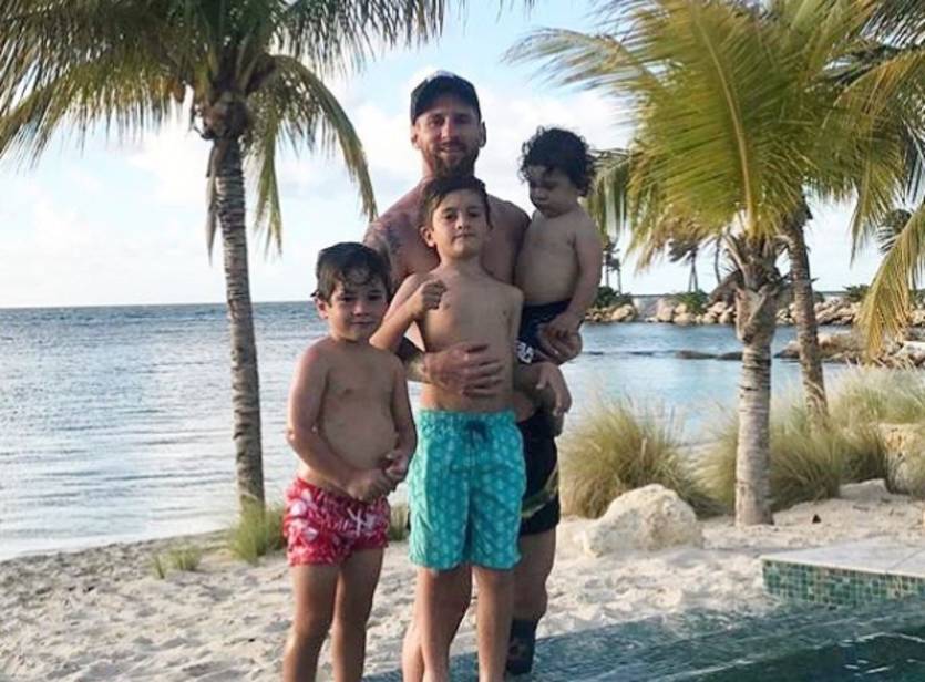 Лео Месси с детьми / instagram.com/leomessi