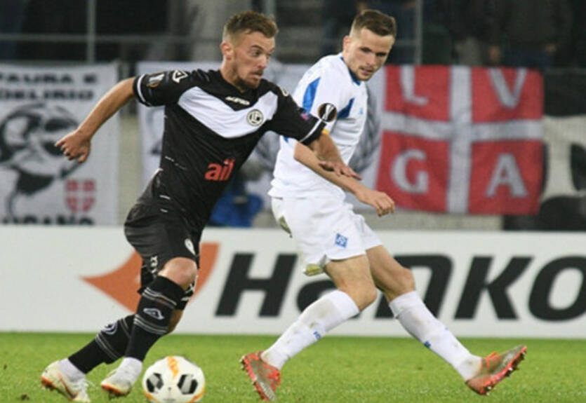 Динамо - Лугано 1:1 Видео голов и обзор матча Лиги Европы