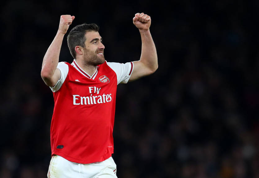 Игроки Арсенала шумно поддержали Сократиса на его первой тренировке после возвращения