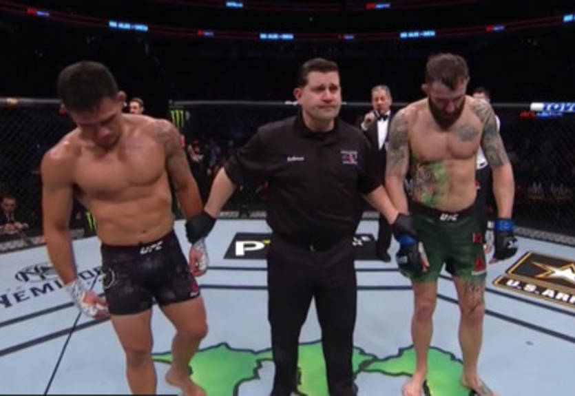 Майкл Кьеза - Рафаэль Дос Аньос: видео боя