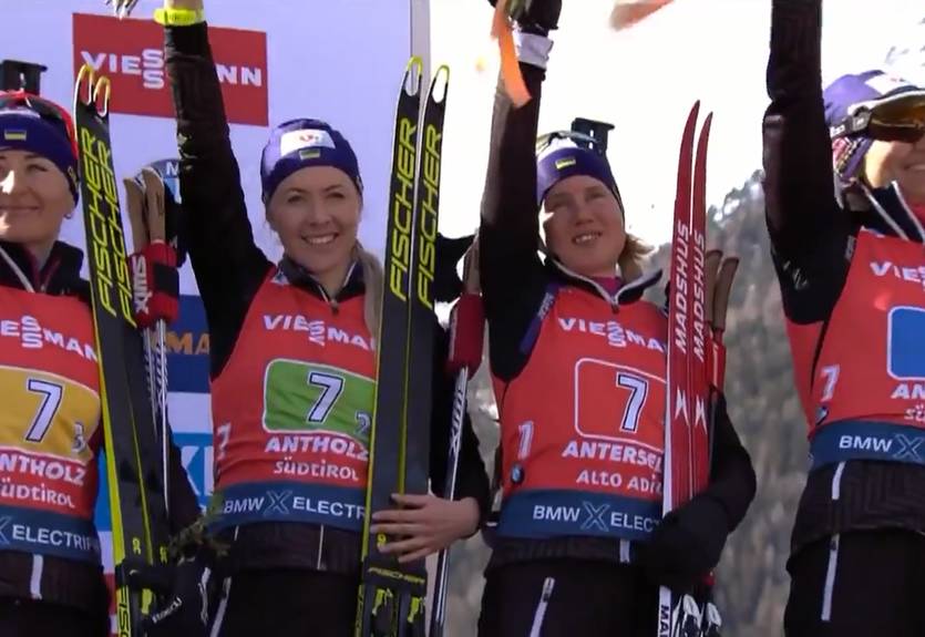 Медаль ЧМ стала для женской сборной Украины третьей подряд в эстафете