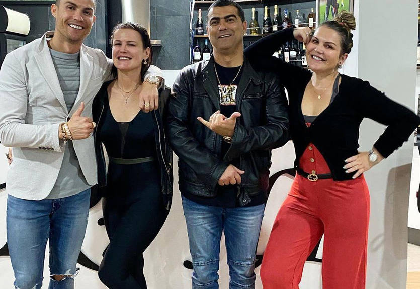 Роналду во время карантина приобщил к спорту всю свою семью