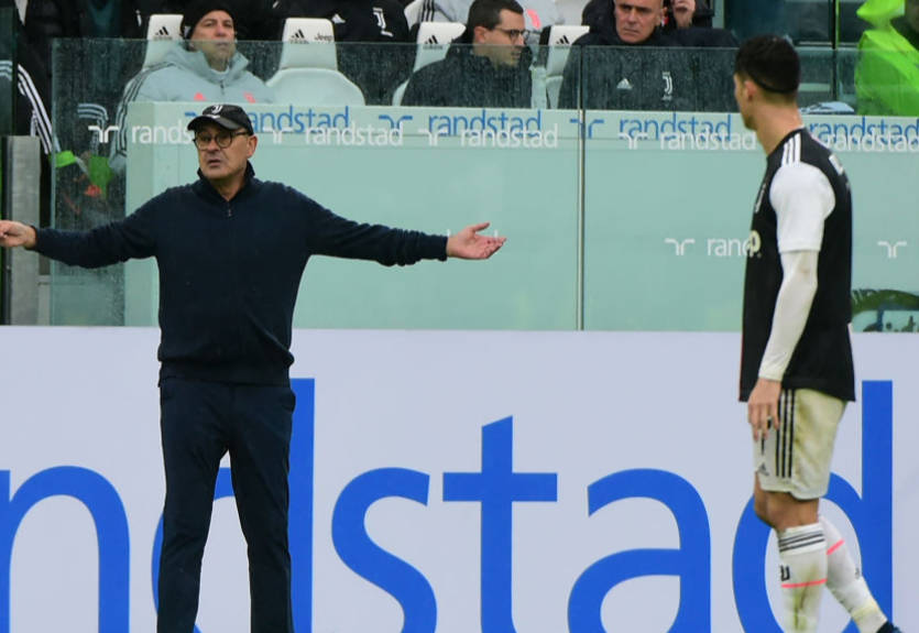 Роналду поссорился с Сарри перед финалом Кубка Италии