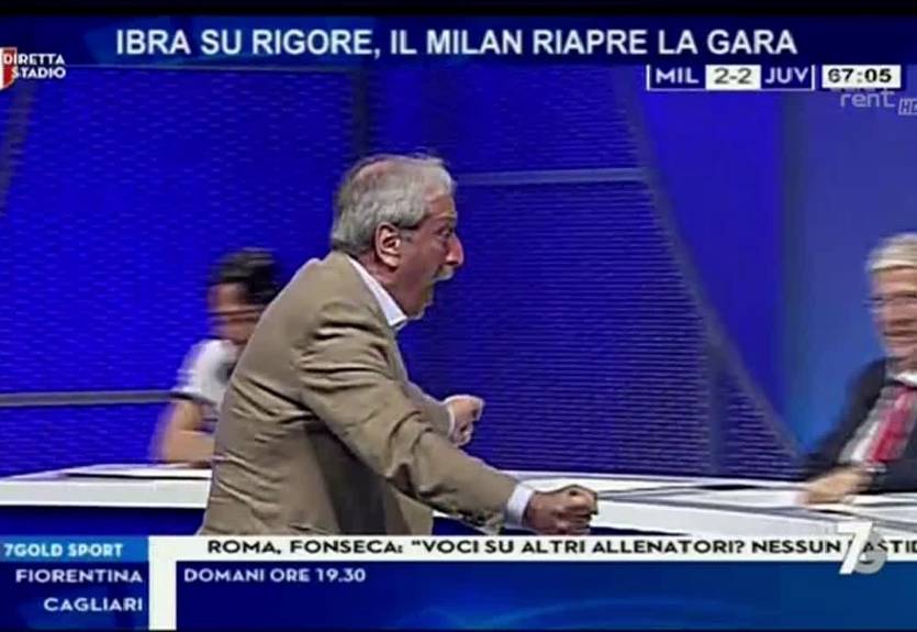 Итальянский журналист покорил Сеть реакцией на голы Милана в ворота Ювентуса