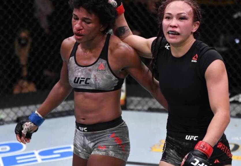 Мишель Уотерсон – Анджела Хилл: видео главного боя UFC Vegas 10