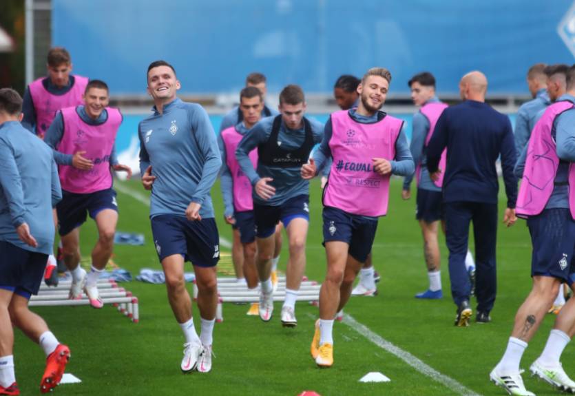 Игроки Динамо провели тренировку накануне матча с Гентом