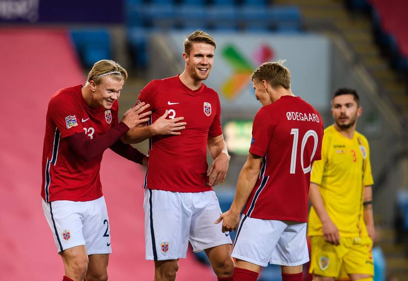 Норвегия - Румыния 4:0 видео голов и обзор матча Лиги наций